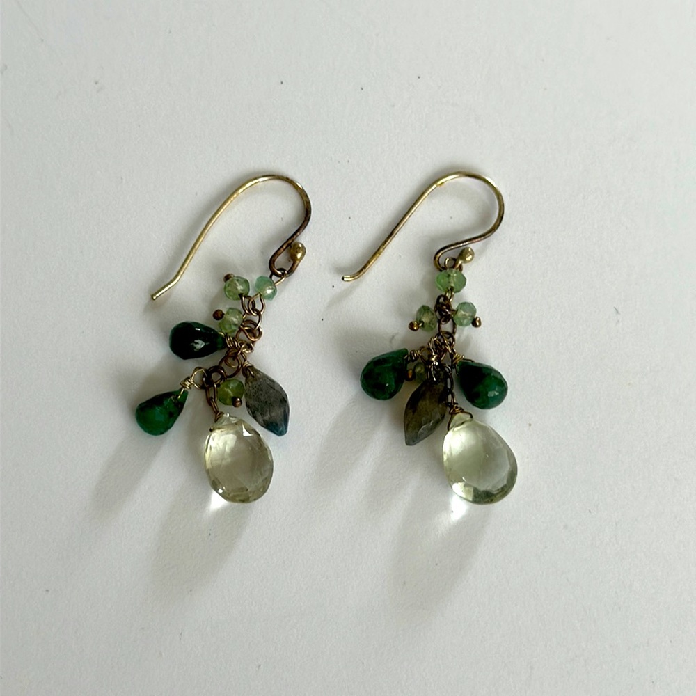 Beaded drop earrings